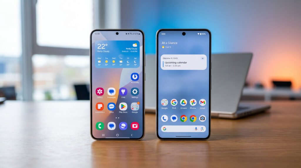 Analisis aplikasi bawaan Samsung vs Google