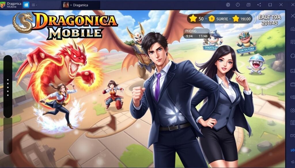 Gambar Dragonica Mobile dengan gameplay action yang seru