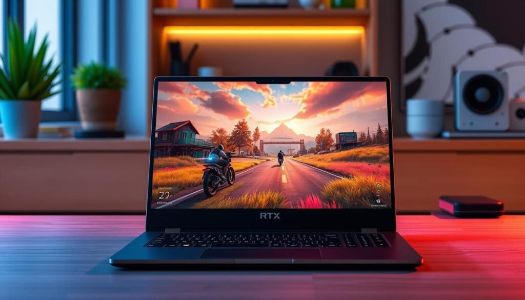 Image of a laptop gaming RTX 4050 with ultra 60FPS Image of a laptop gaming RTX 4050 with ultra 60FPS