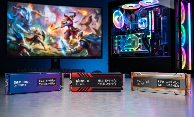 ssd qlc vs tlc vs mlc endurance untuk pc gaming